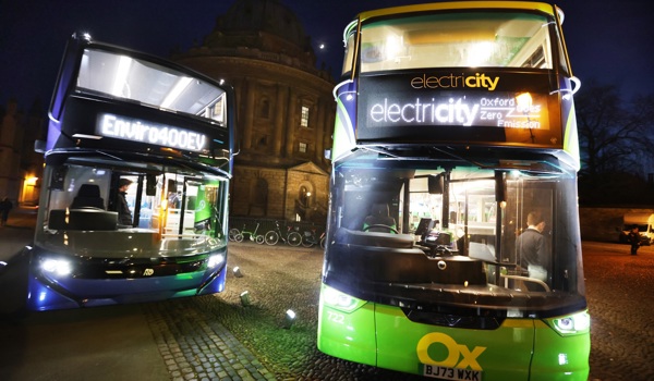 The new OBC and Stagecoach electric buses at the Oxford launch. Pictures by Ed Nix